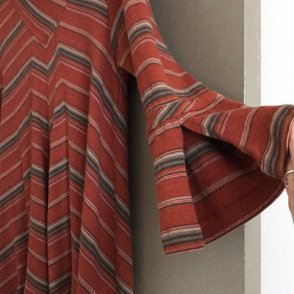 Free people, cowl, Adobe stripe dress - Picture 3 of 4